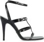 Gucci Leren Sandalen met Stiletto Hak Black Dames - Thumbnail 1