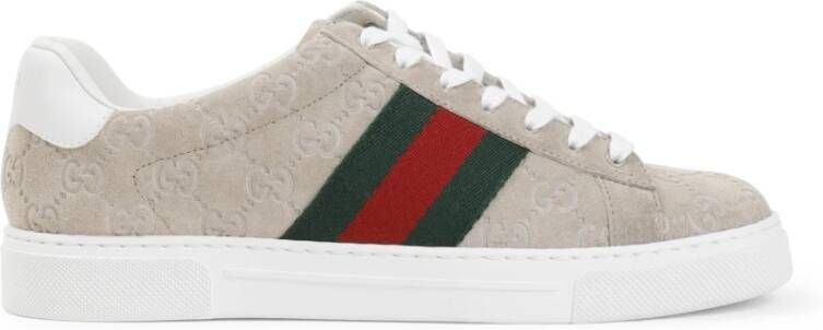 Gucci Neutrale Sneakers voor Mannen Aw24 Beige Heren