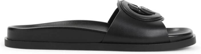 Gucci Platte Sandaal Snit Stijl Black Dames