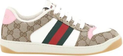 Gucci Screener Sneakers Eigentijdse Stijl Luxe Multicolor Dames