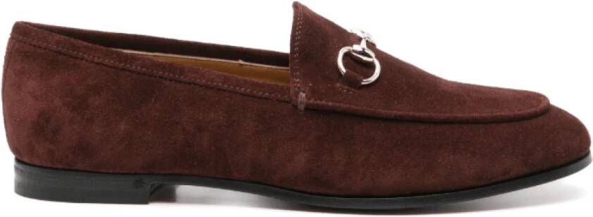 Gucci Suede Horsebit Loafers Chocoladebruin Brown Dames