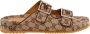 Gucci Verstelbare Banden Stof Sandalen Beige Heren - Thumbnail 1