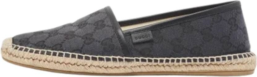 Gucci Vintage Pre-owned Canvas espadrilles Blue Dames