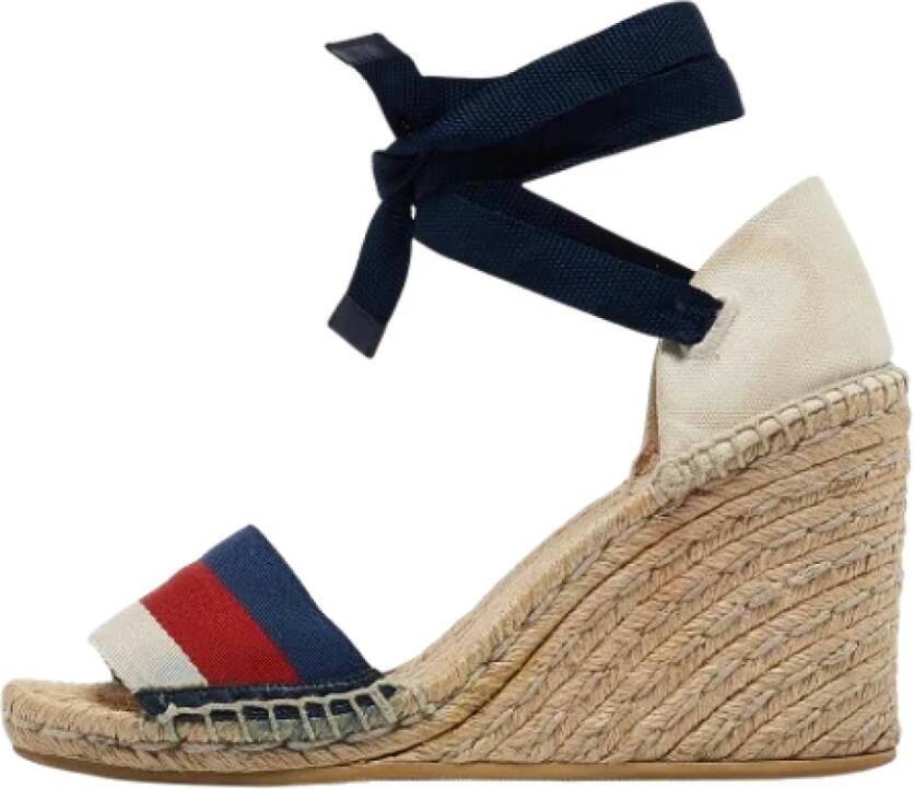 Gucci Vintage Pre-owned Canvas espadrilles White Dames