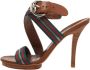 Gucci Vintage Pre-owned Canvas sandals Green Dames - Thumbnail 1