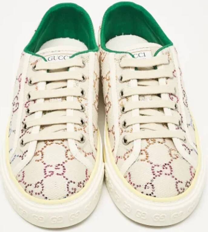 Gucci Vintage Pre-owned Canvas sneakers Beige Dames