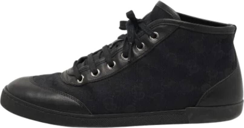 Gucci Vintage Pre-owned Canvas sneakers Black Dames