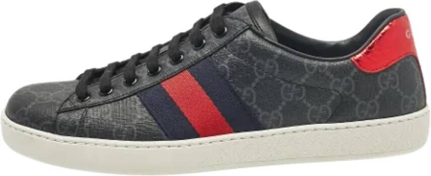 Gucci Vintage Pre-owned Canvas sneakers Black Heren