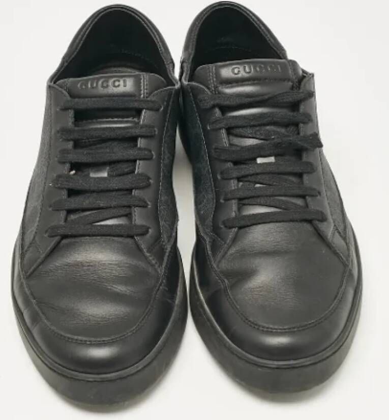 Gucci Vintage Pre-owned Canvas sneakers Black Heren