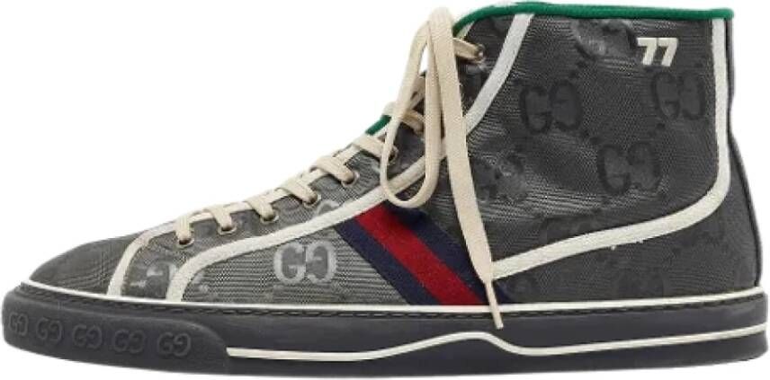 Gucci Vintage Pre-owned Canvas sneakers Gray Heren