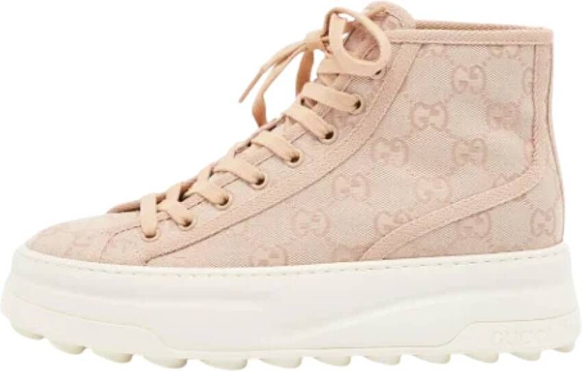 Gucci Vintage Pre-owned Canvas sneakers Pink Dames