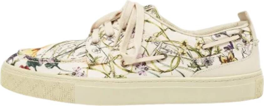 Gucci Vintage Pre-owned Canvas sneakers White Heren