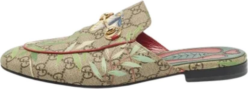 Gucci Vintage Pre-owned Coated canvas sandals Multicolor Dames