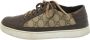 Gucci Vintage Pre-owned Coated canvas sneakers Beige Heren - Thumbnail 1