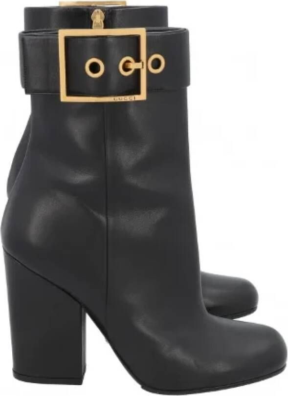 Gucci Vintage Pre-owned Fabric boots Black Dames