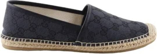 Gucci Vintage Pre-owned Fabric espadrilles Blue Dames