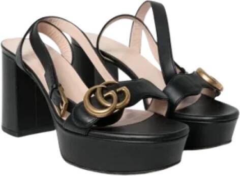 Gucci Vintage Pre-owned Fabric heels Black Dames