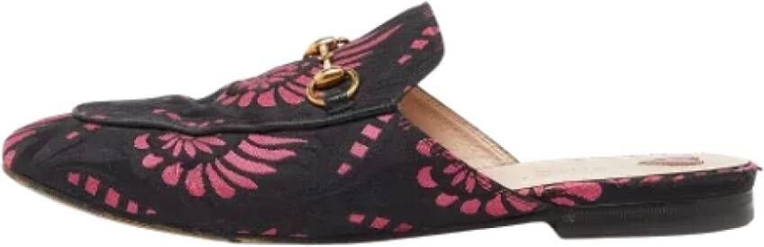 Gucci Vintage Pre-owned Fabric mules Black Dames