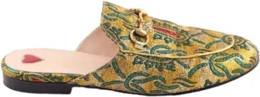 Gucci Vintage Pre-owned Fabric mules Yellow Dames