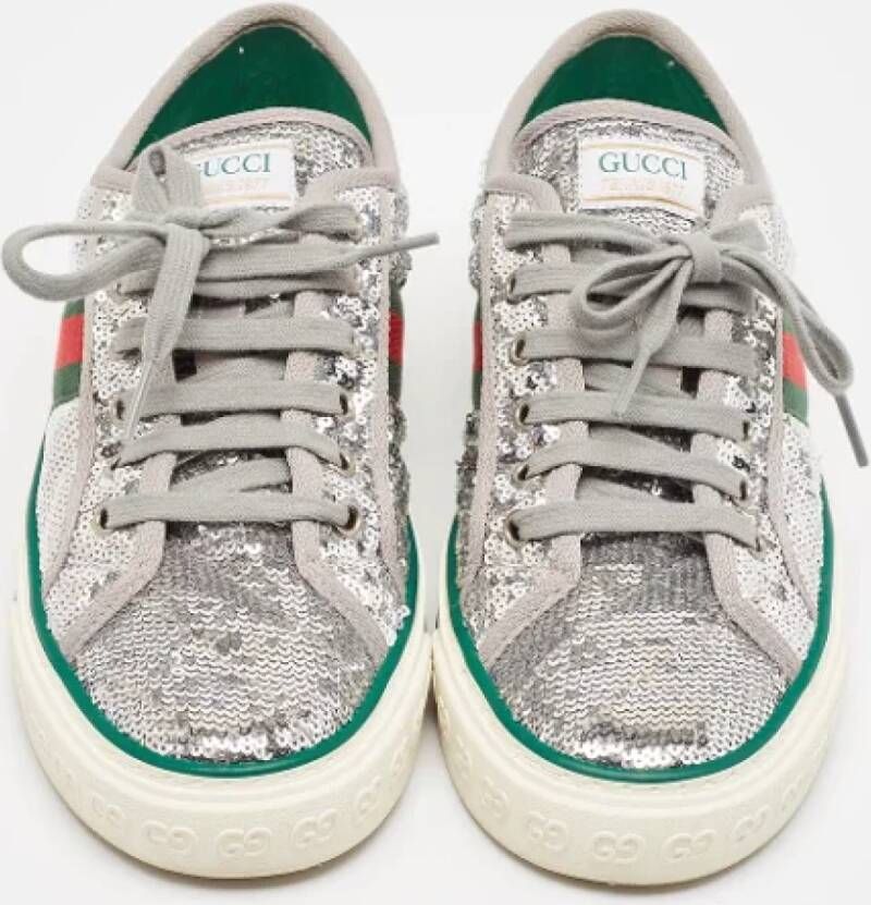 Gucci Vintage Pre-owned Fabric sneakers Gray Dames