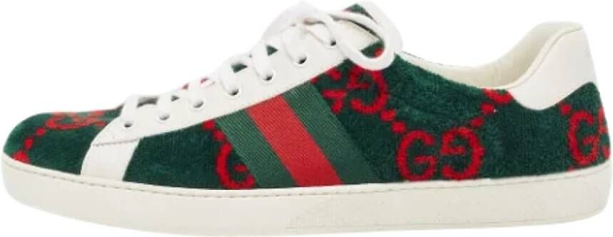 Gucci Vintage Pre-owned Fabric sneakers Green Heren