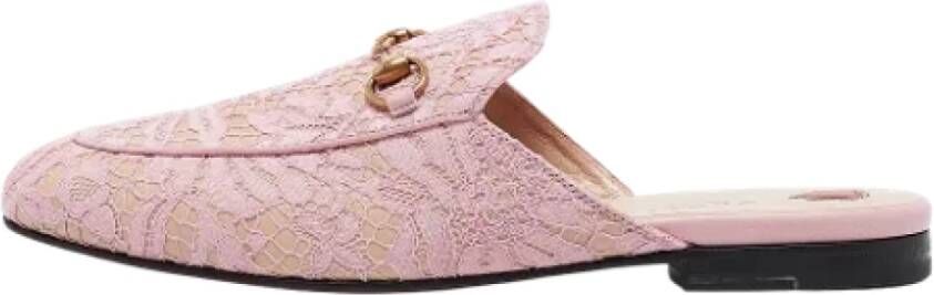 Gucci Vintage Pre-owned Lace flats Pink Dames