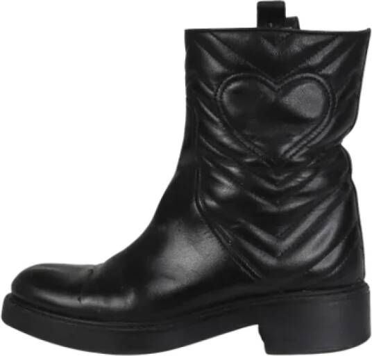 Gucci Vintage Pre-owned Leather boots Black Dames