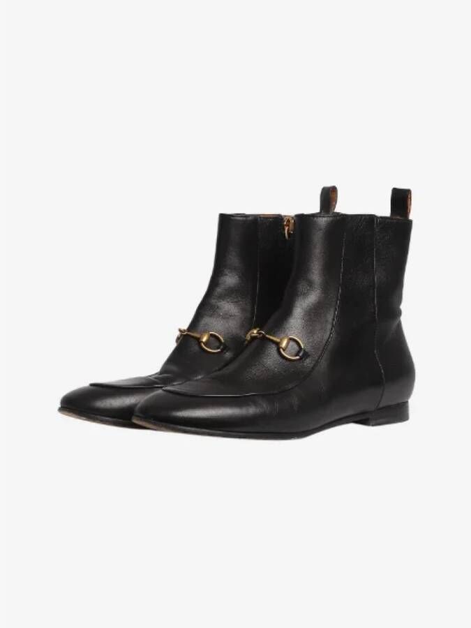 Gucci Vintage Pre-owned Leather boots Black Dames