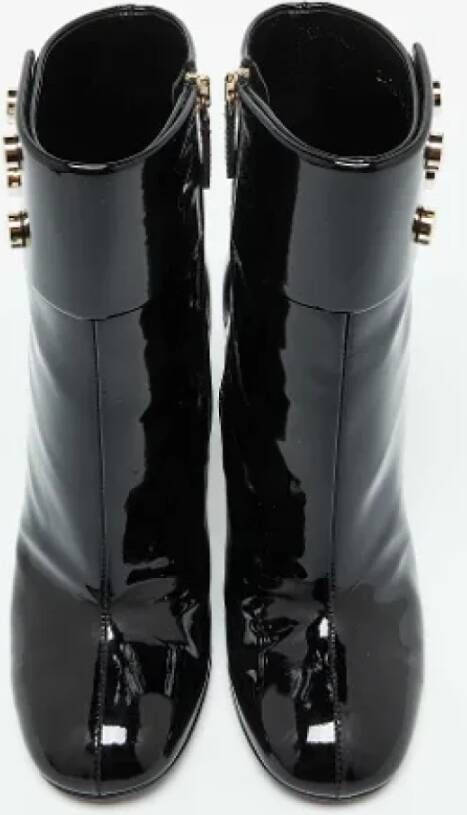 Gucci Vintage Pre-owned Leather boots Black Dames