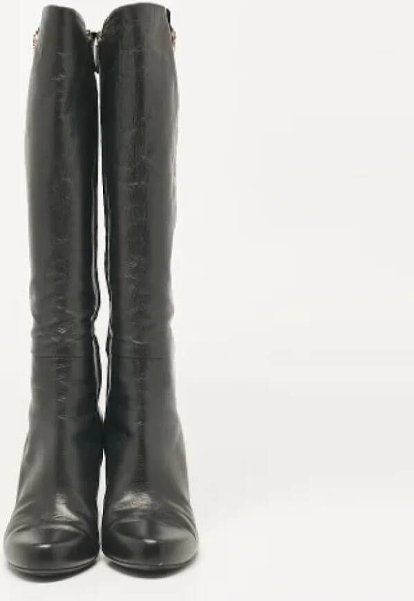 Gucci Vintage Pre-owned Leather boots Black Dames