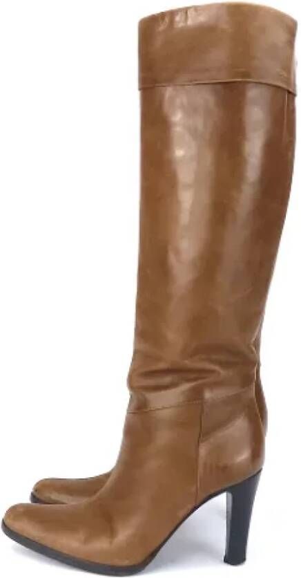 Gucci Vintage Pre-owned Leather boots Brown Dames