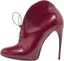 Gucci Vintage Pre-owned Leather boots Red Dames - Thumbnail 1