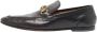 Gucci Vintage Pre-owned Leather flats Black Dames - Thumbnail 1