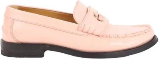 Gucci Vintage Pre-owned Leather flats Pink Dames