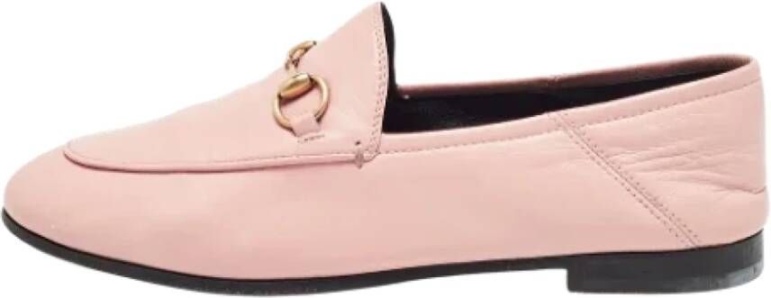 Gucci Vintage Pre-owned Leather flats Pink Dames