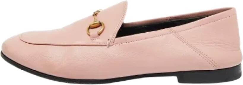 Gucci Vintage Pre-owned Leather flats Pink Dames