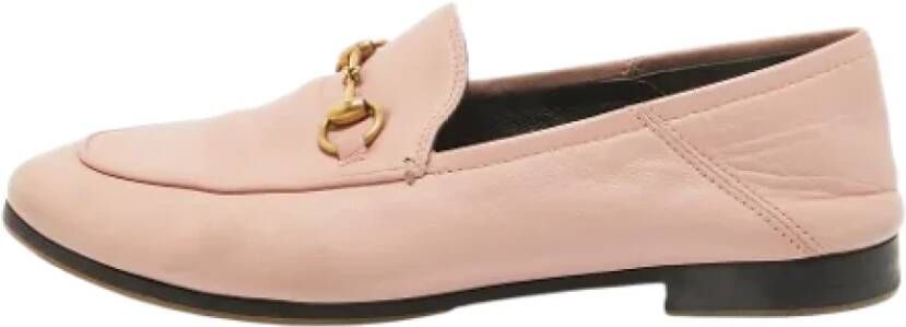 Gucci Vintage Pre-owned Leather flats Pink Dames