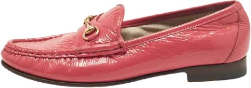 Gucci Vintage Pre-owned Leather flats Pink Dames