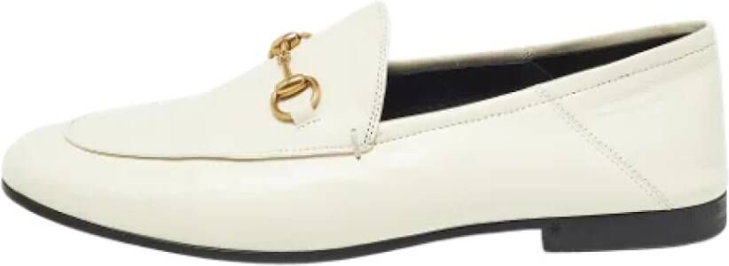 Gucci Vintage Pre-owned Leather flats White Dames