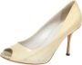 Gucci Vintage Pre-owned Leather heels Beige Dames - Thumbnail 1