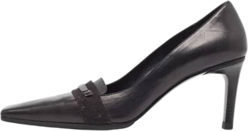 Gucci Vintage Pre-owned Leather heels Black Dames