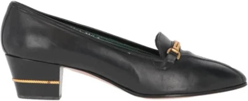 Gucci Vintage Pre-owned Leather heels Black Dames