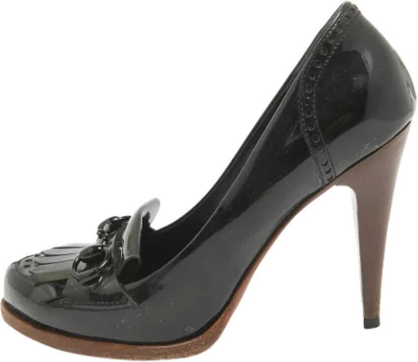 Gucci Vintage Pre-owned Leather heels Black Dames