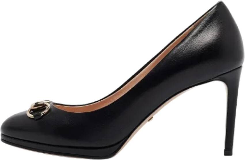 Gucci Vintage Pre-owned Leather heels Black Dames