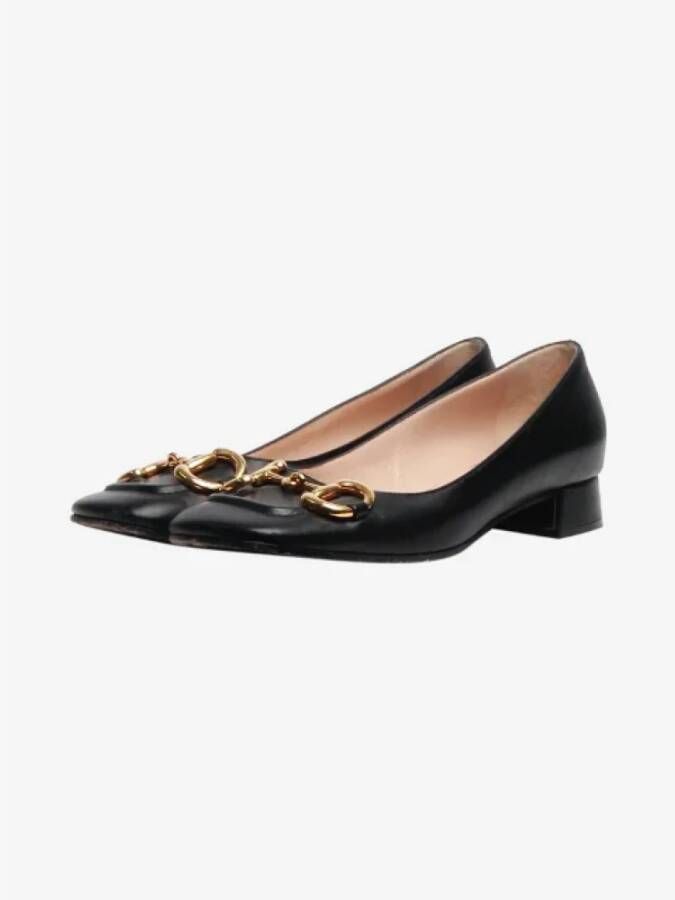 Gucci Vintage Pre-owned Leather heels Black Dames