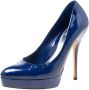 Gucci Vintage Pre-owned Leather heels Blue Dames - Thumbnail 1