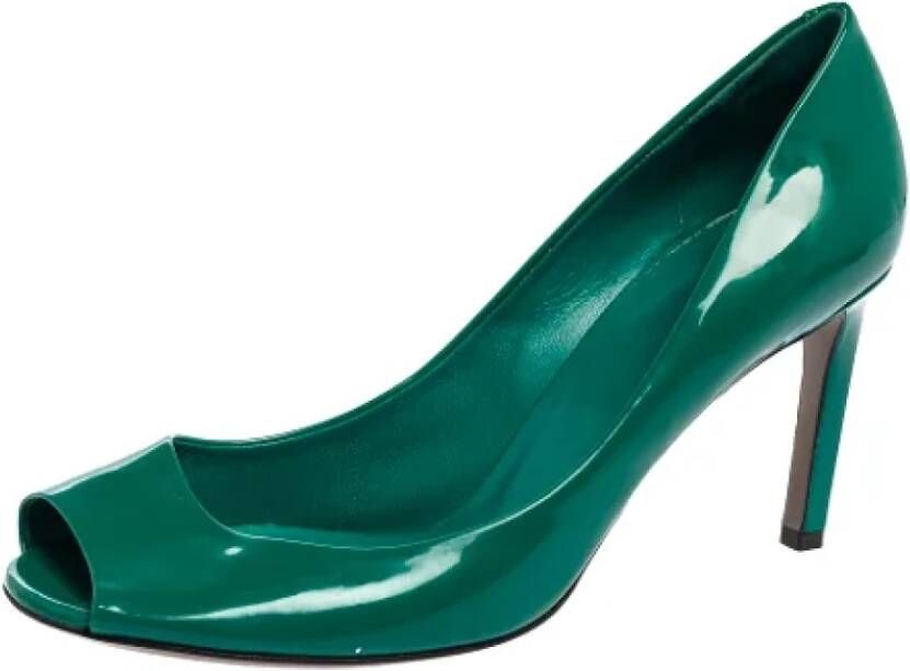 Gucci Vintage Pre-owned Leather heels Green Dames