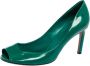 Gucci Vintage Pre-owned Leather heels Green Dames - Thumbnail 1