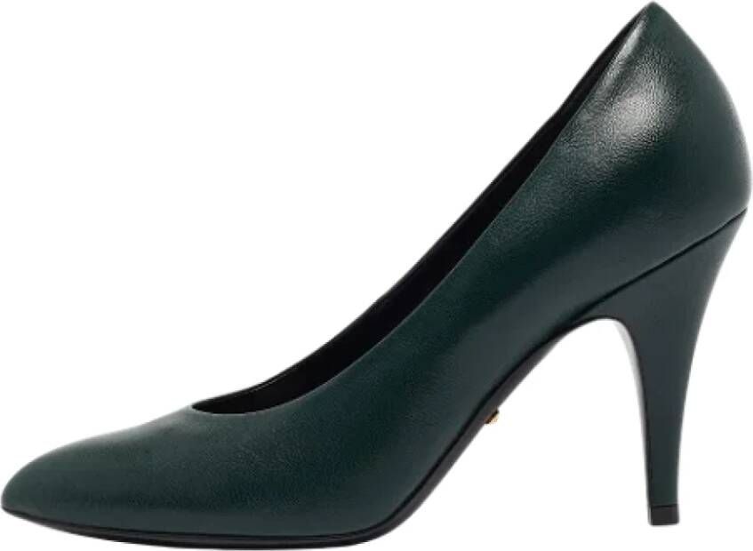 Gucci Vintage Pre-owned Leather heels Green Dames