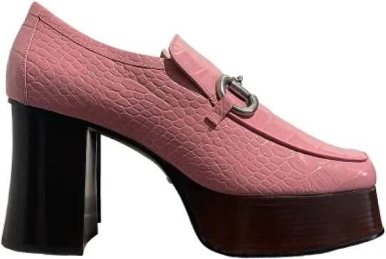 Gucci Vintage Pre-owned Leather heels Pink Dames